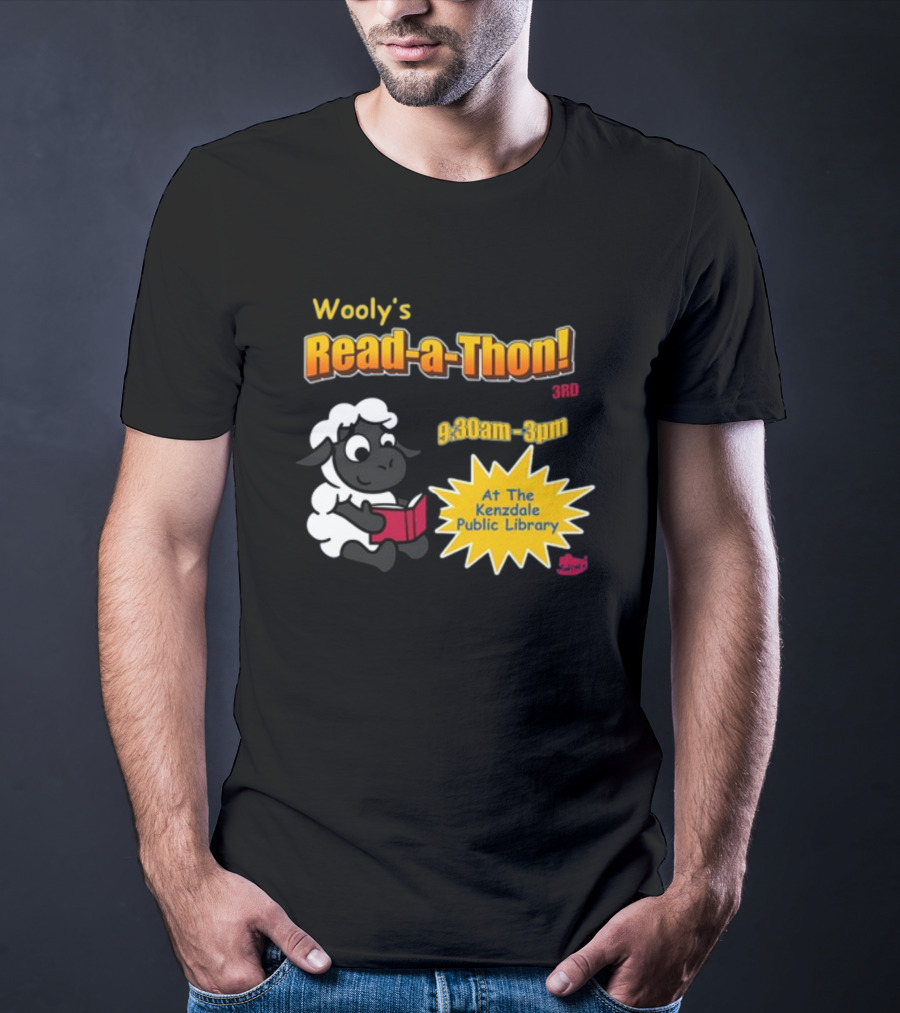 Wooly's Read-a-Thon 3rd At The Kenzdale Public Library 9:30am-3pm T-Shirt