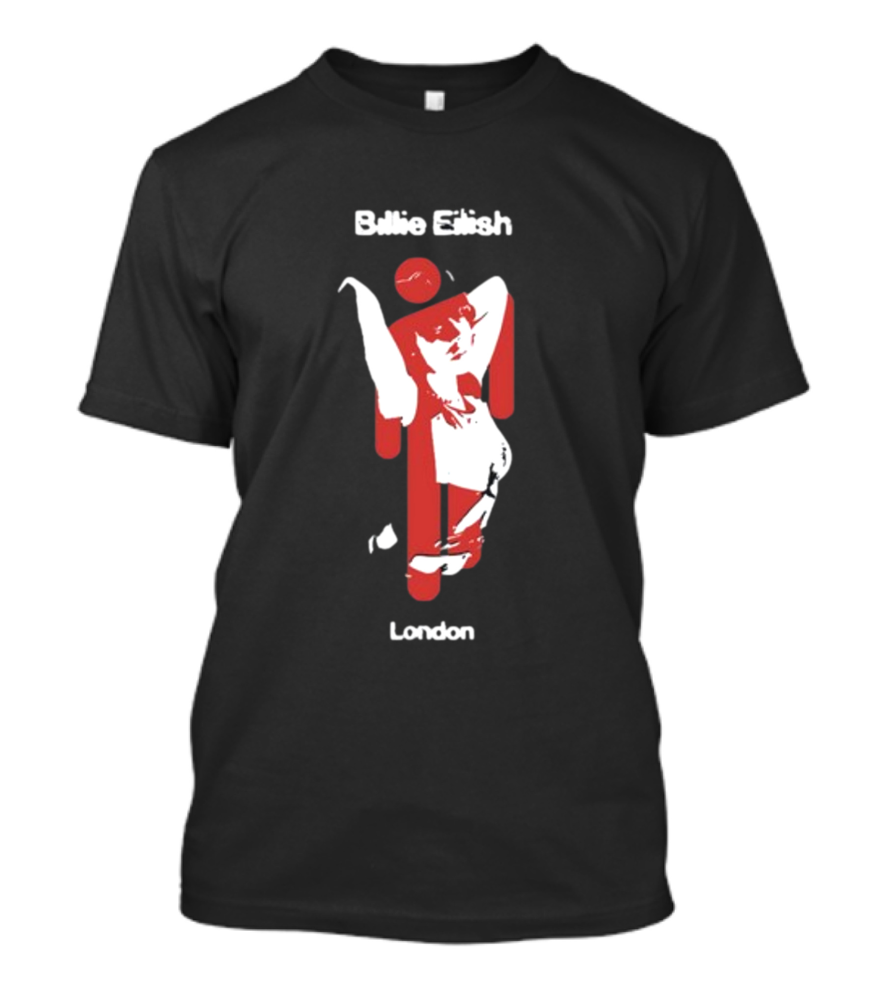 Billie Eilish Blohsh London Black Blohsh Red White T-Shirt