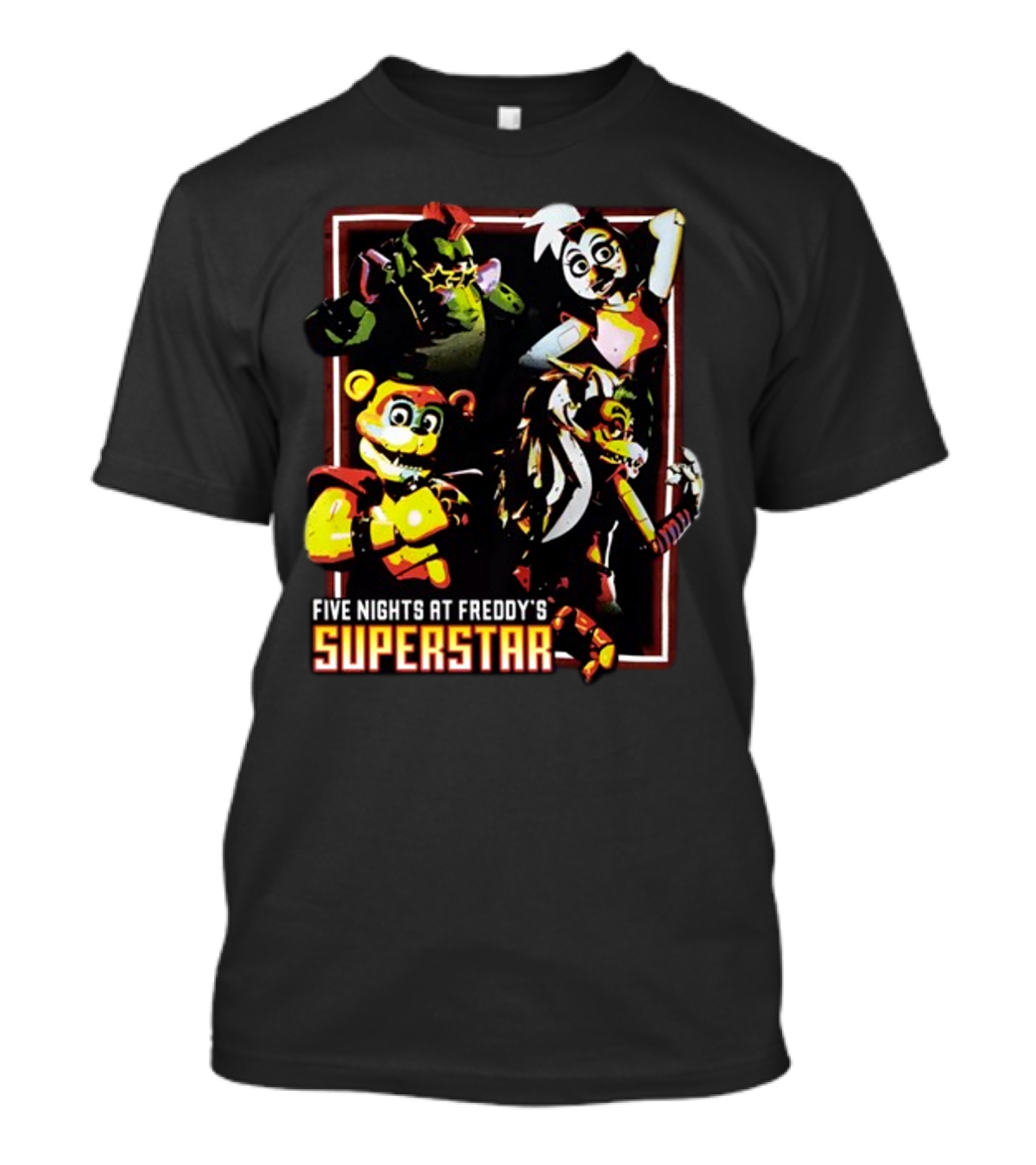 Five Nights At Freddy's Superstar Characters T-Shirt