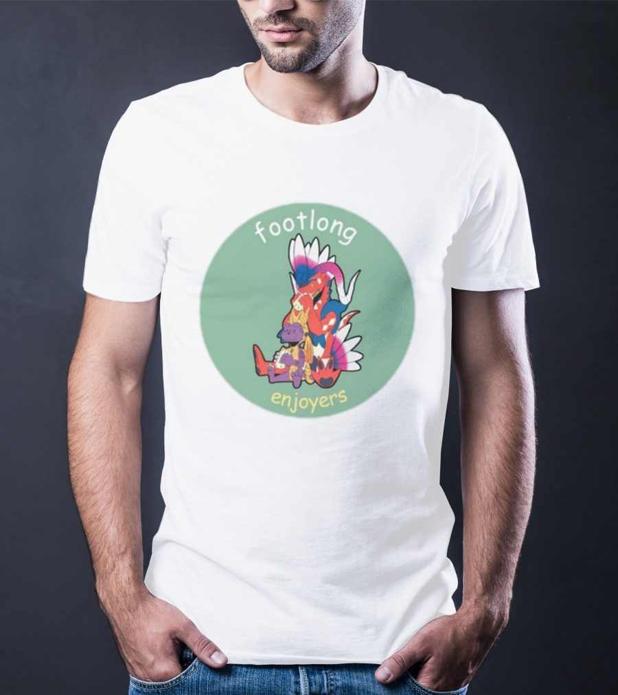 Footlong Enjoyers Fantasy Creatures With Colorful Wings T-Shirt