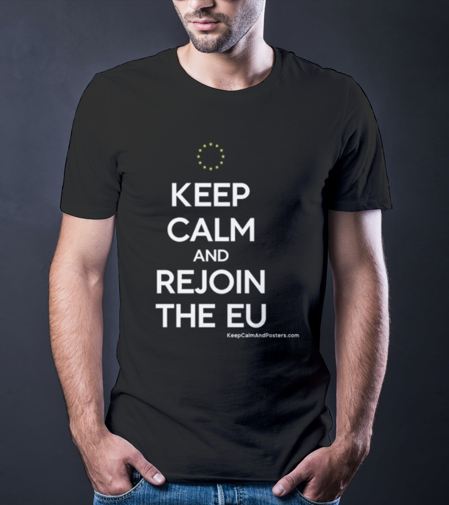Martin Davies Keep Calm And Rejoin The EU T-Shirt