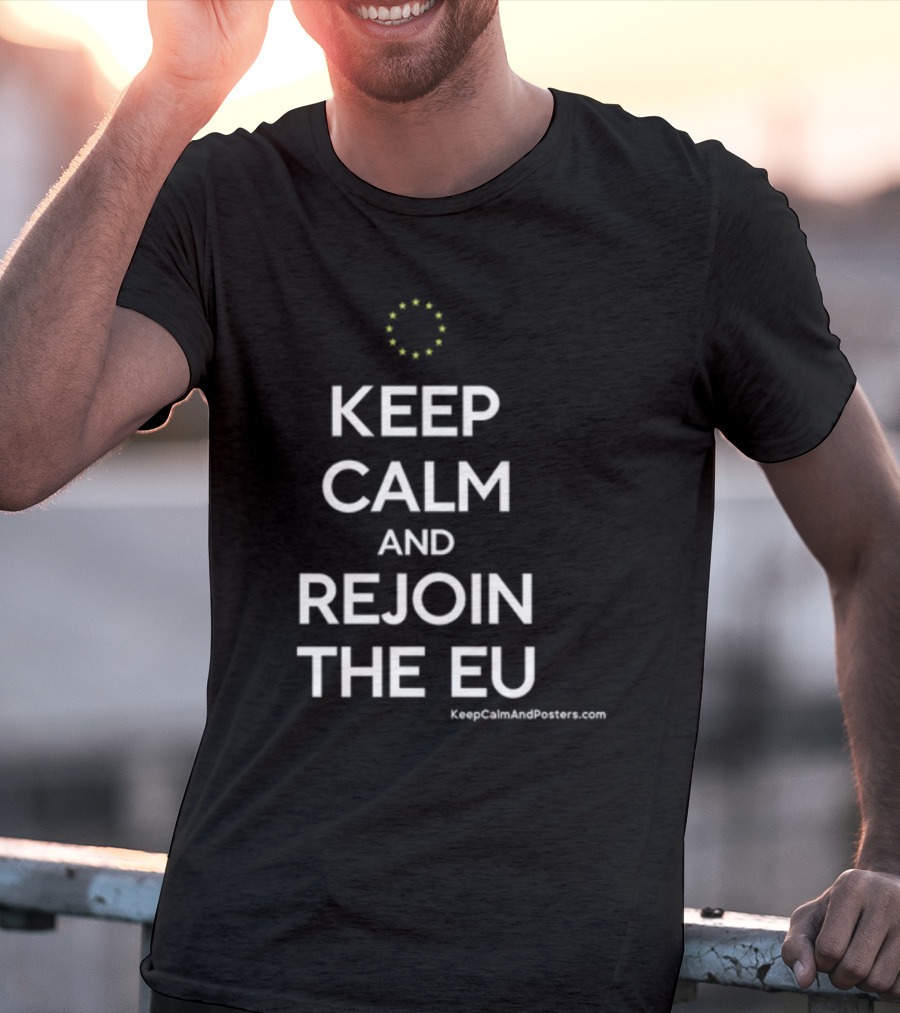 Martin Davies Keep Calm And Rejoin The EU T-Shirt