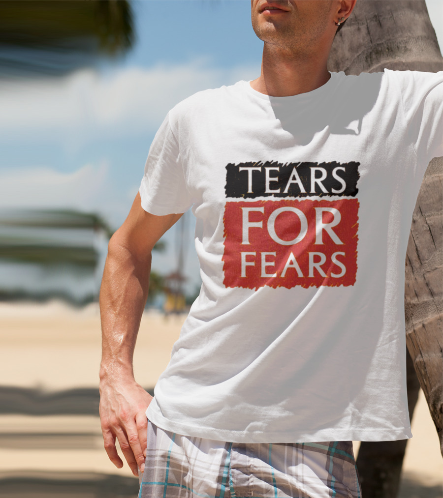 TEARS FOR FEARS Iconic Logo On Black T-Shirt