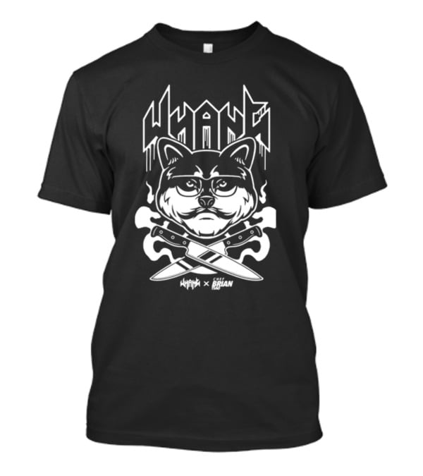 Whang X Tsao Chef Brian Cat With Crossed Knives T-Shirt