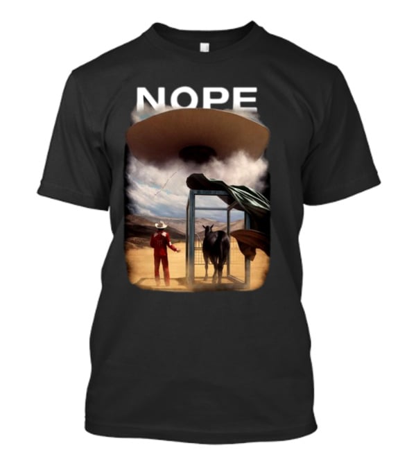 NOPE The Star Lasso Experience With UFO Above Cow And Cowboy T-Shirt