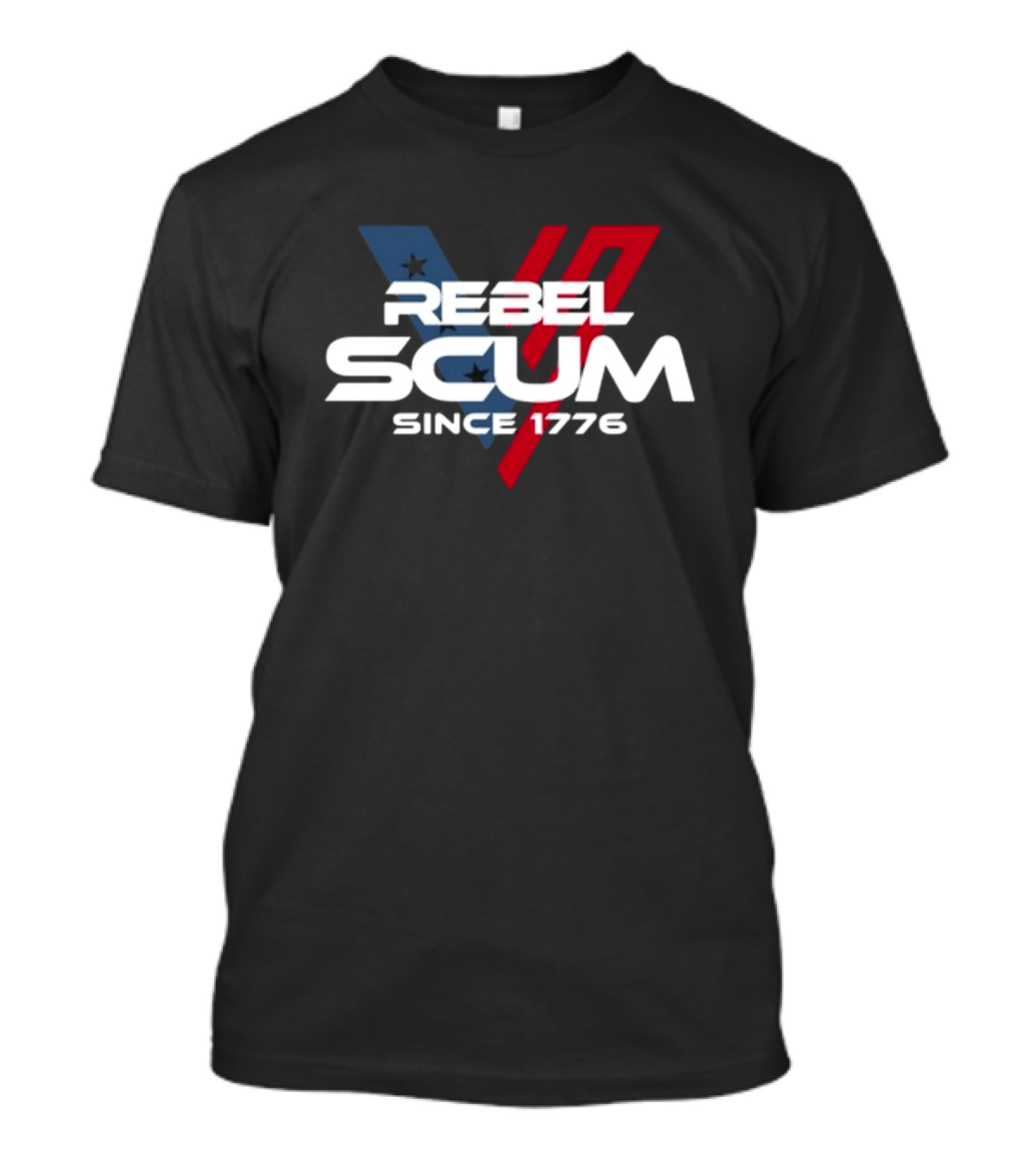 Rebel Scum Since 1776 Stars And Stripes Inspired T-Shirt