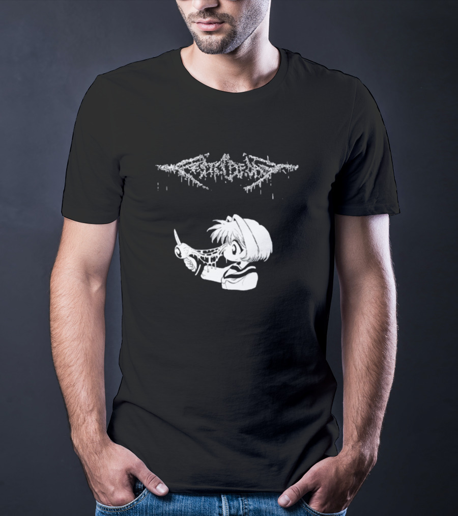 Festerdecay Sick Vintage Horror Manga Style Character T-Shirt