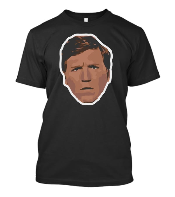 Tucker Carlson Face Illustration Diagram T-Shirt