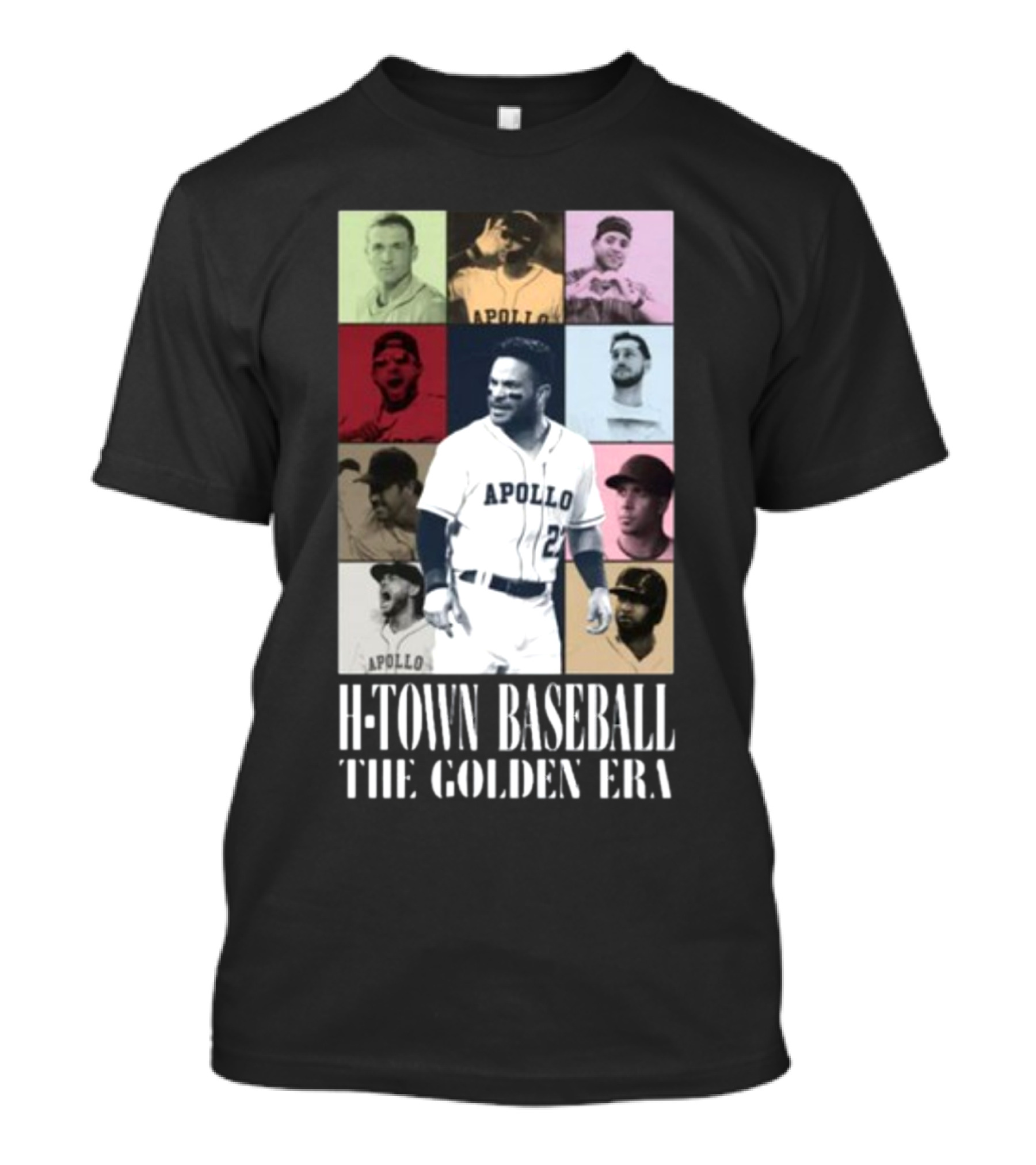 Apollohou H-Town Baseball The Golden Era Apollo Collection T-Shirt