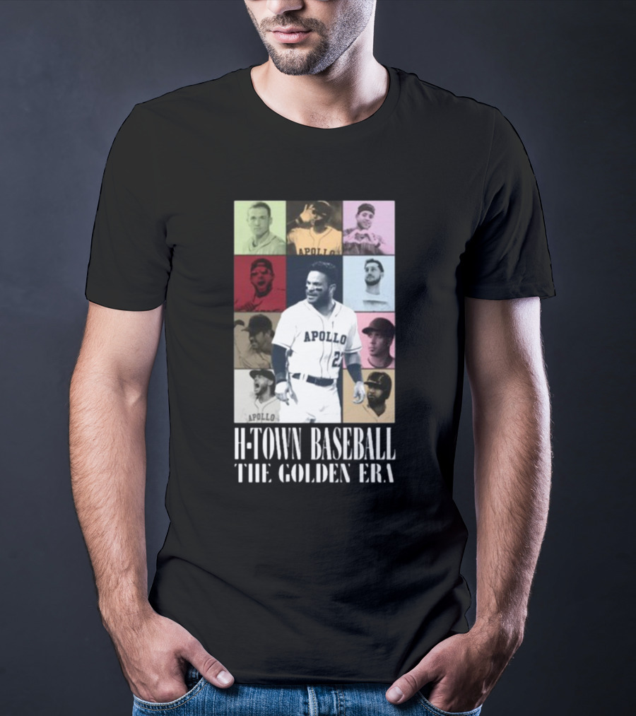 Apollohou H-Town Baseball The Golden Era Apollo Collection T-Shirt