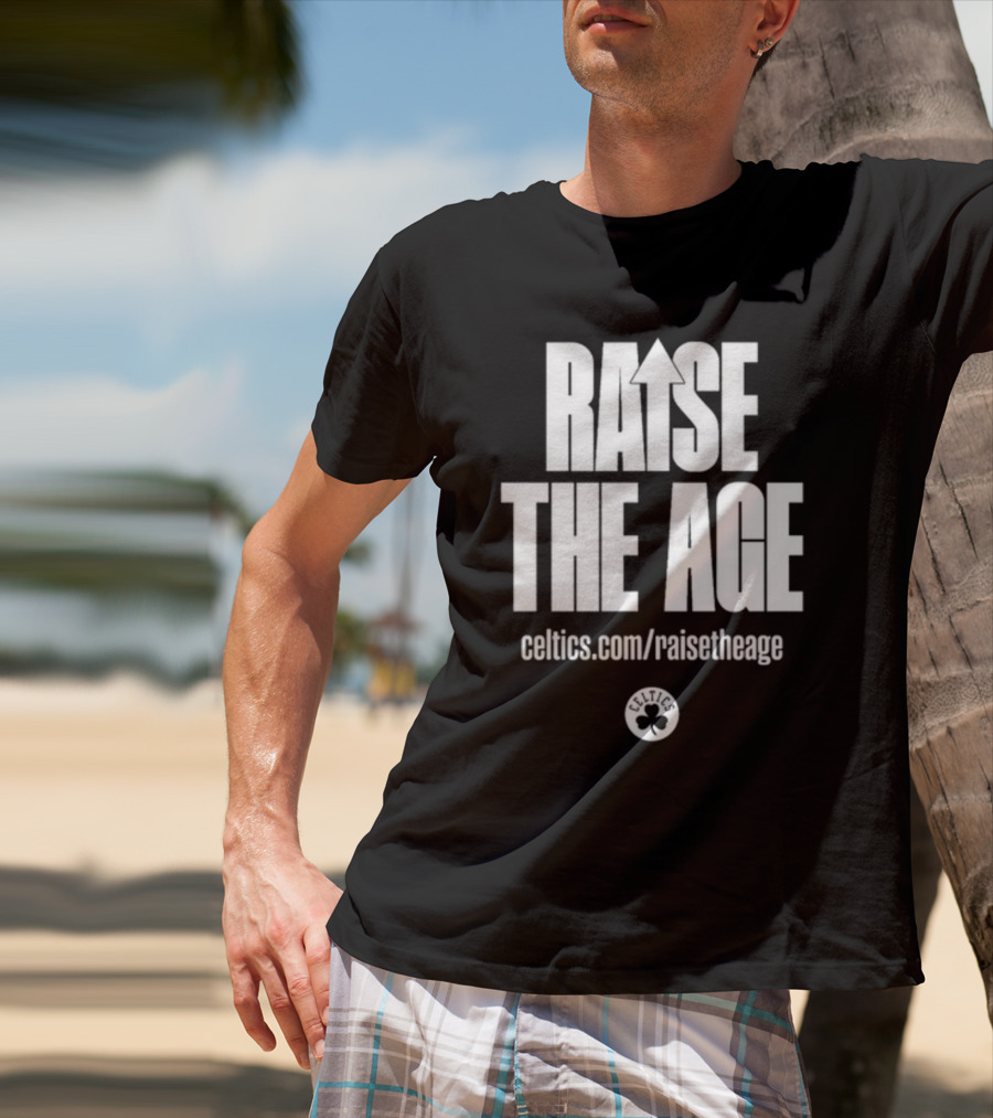 Jayson Tatum Celtics Raise The Age Campaign Celtics.com/raisetheage T-Shirt