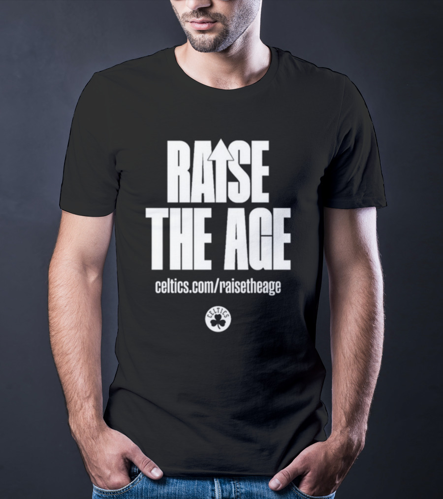Jayson Tatum Celtics Raise The Age Campaign Celtics.com/raisetheage T-Shirt
