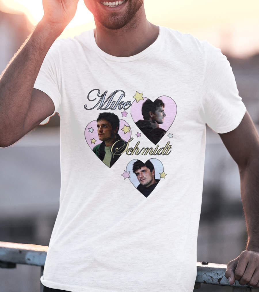 Mike Schmidt Mustardyard Press Shop Stars Hearts T-Shirt