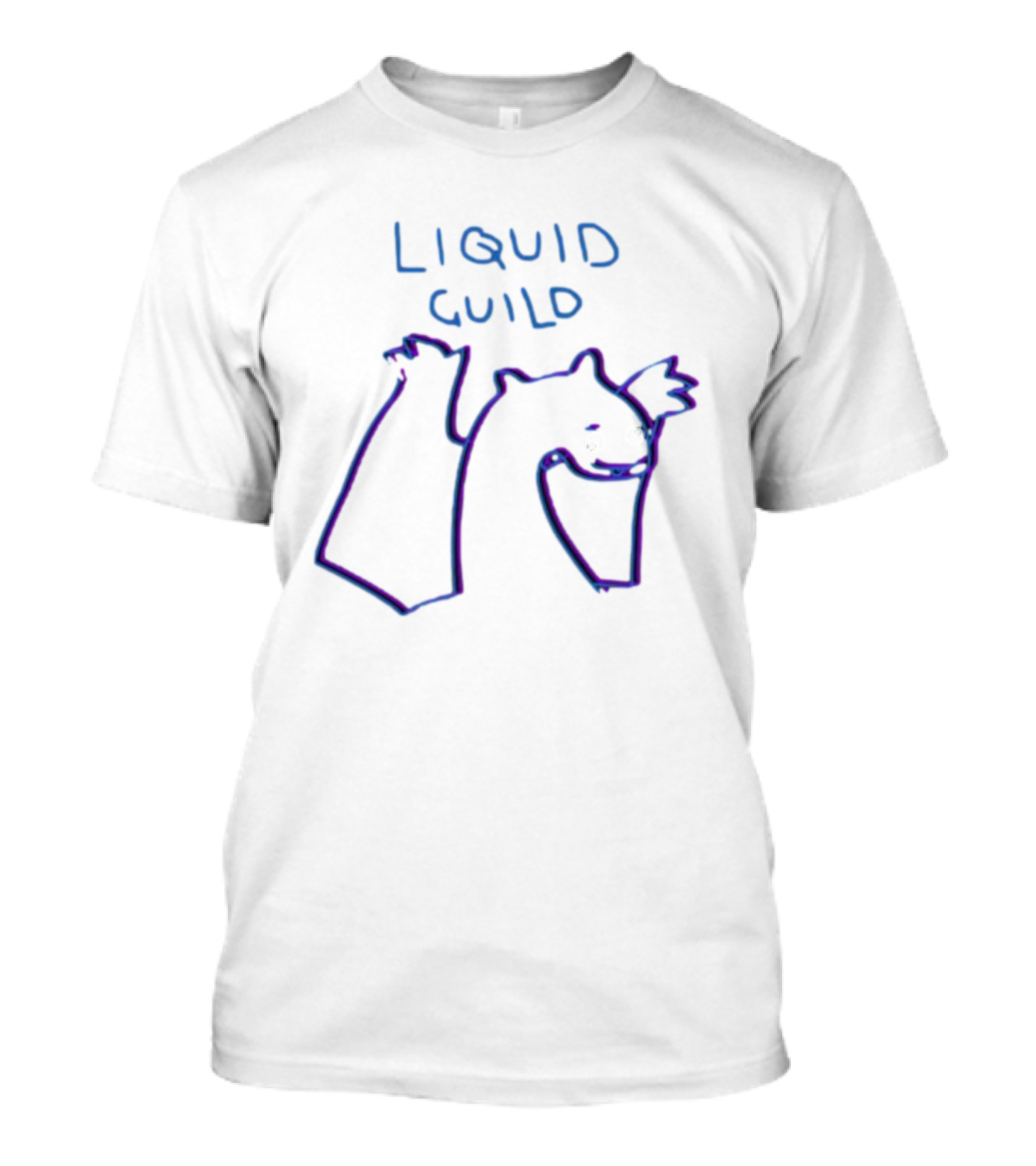 Liquid Guild Playful Creature Outline T-Shirt