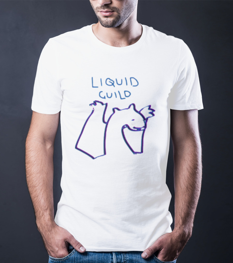 Liquid Guild Playful Creature Outline T-Shirt