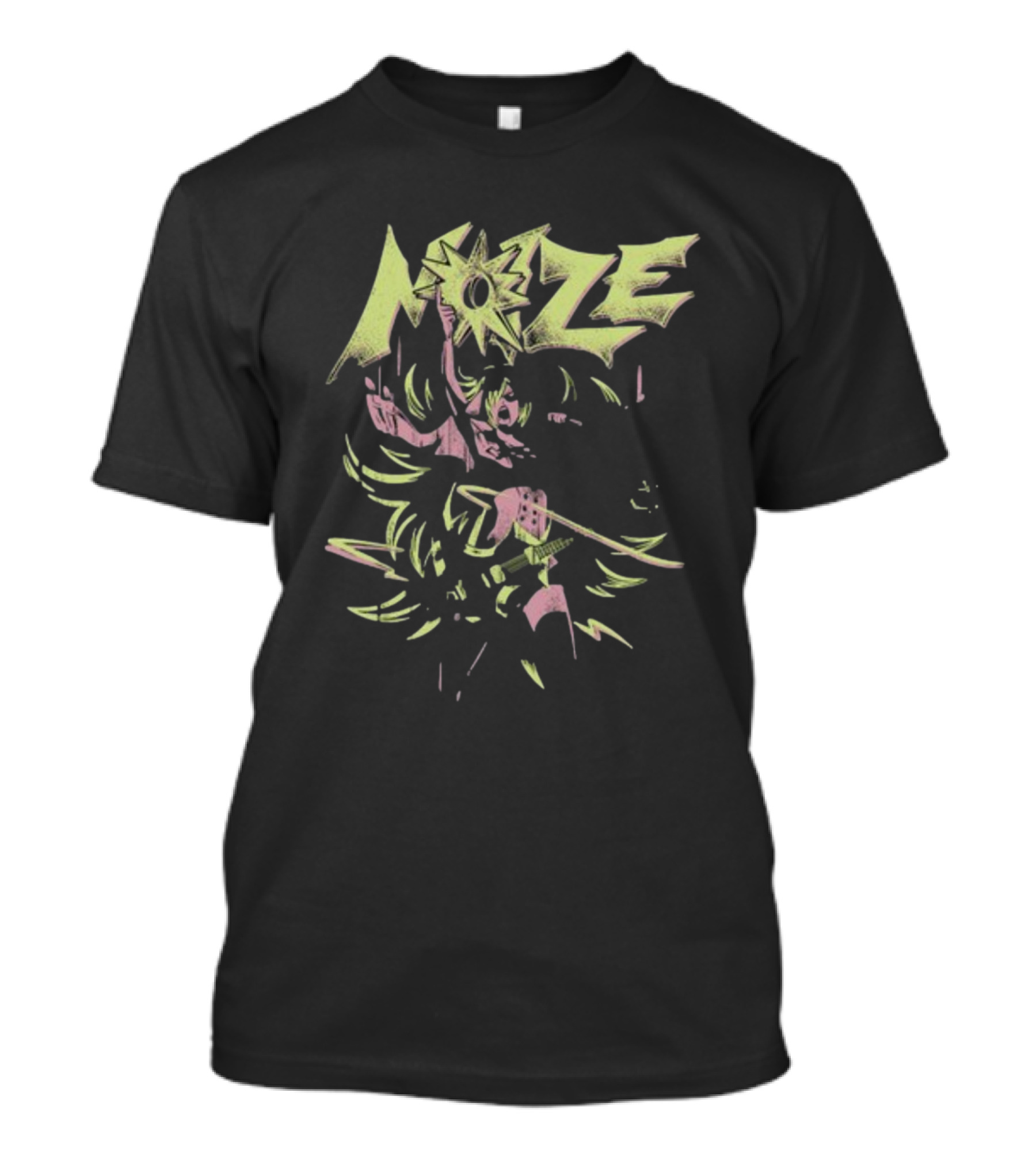 River City Girls Noize Electric Guitar Action Pose T-Shirt