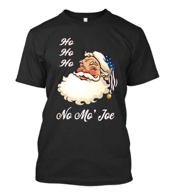 Ho Ho Ho No Mo’ Joe Patriotic Santa Hat Winking Santa T-Shirt