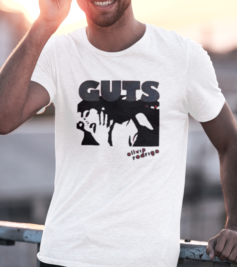 Guts Red Glittering Shadowy T-Shirt