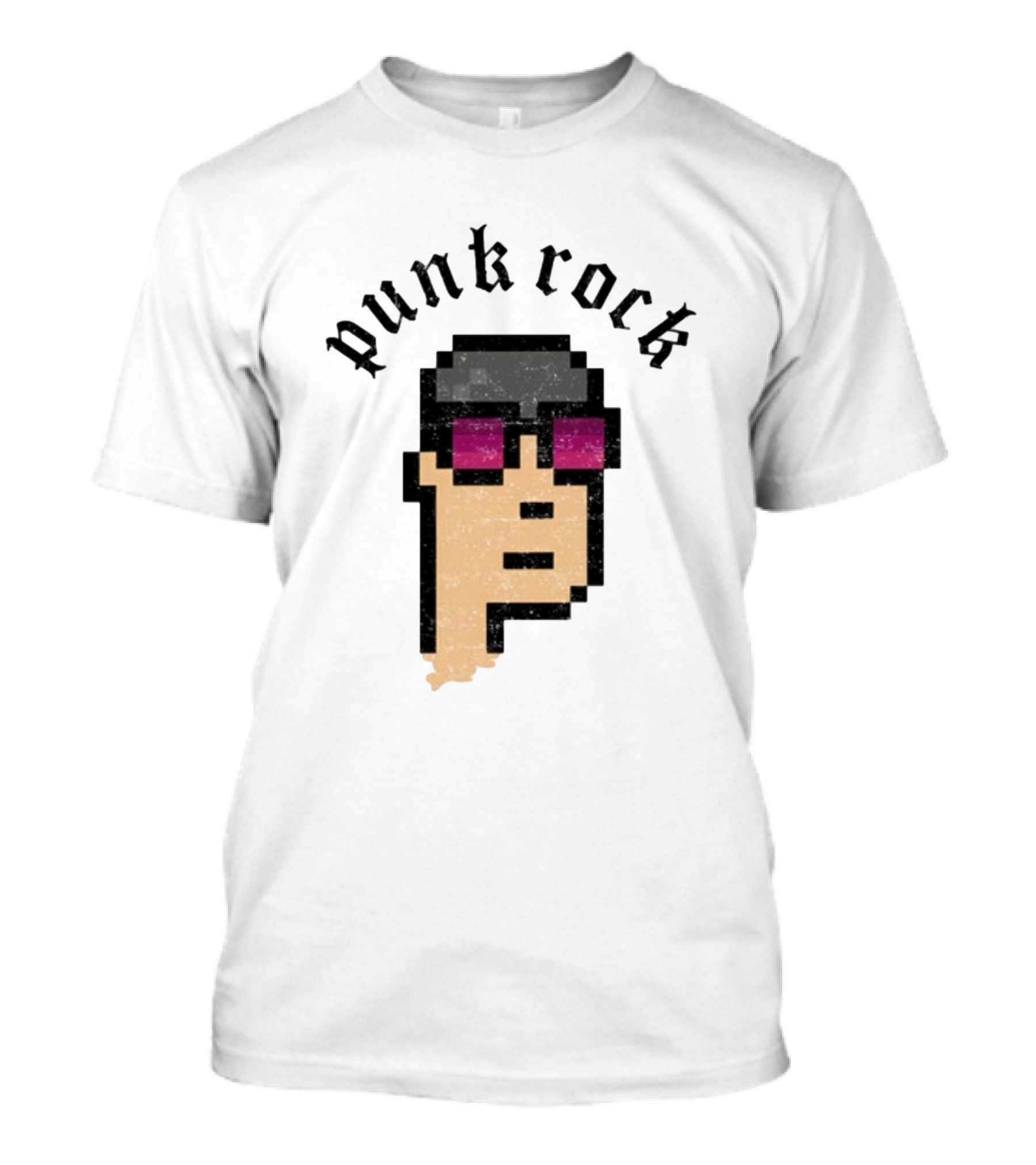 Punk Rock Pixel Art M Shadows T-Shirt