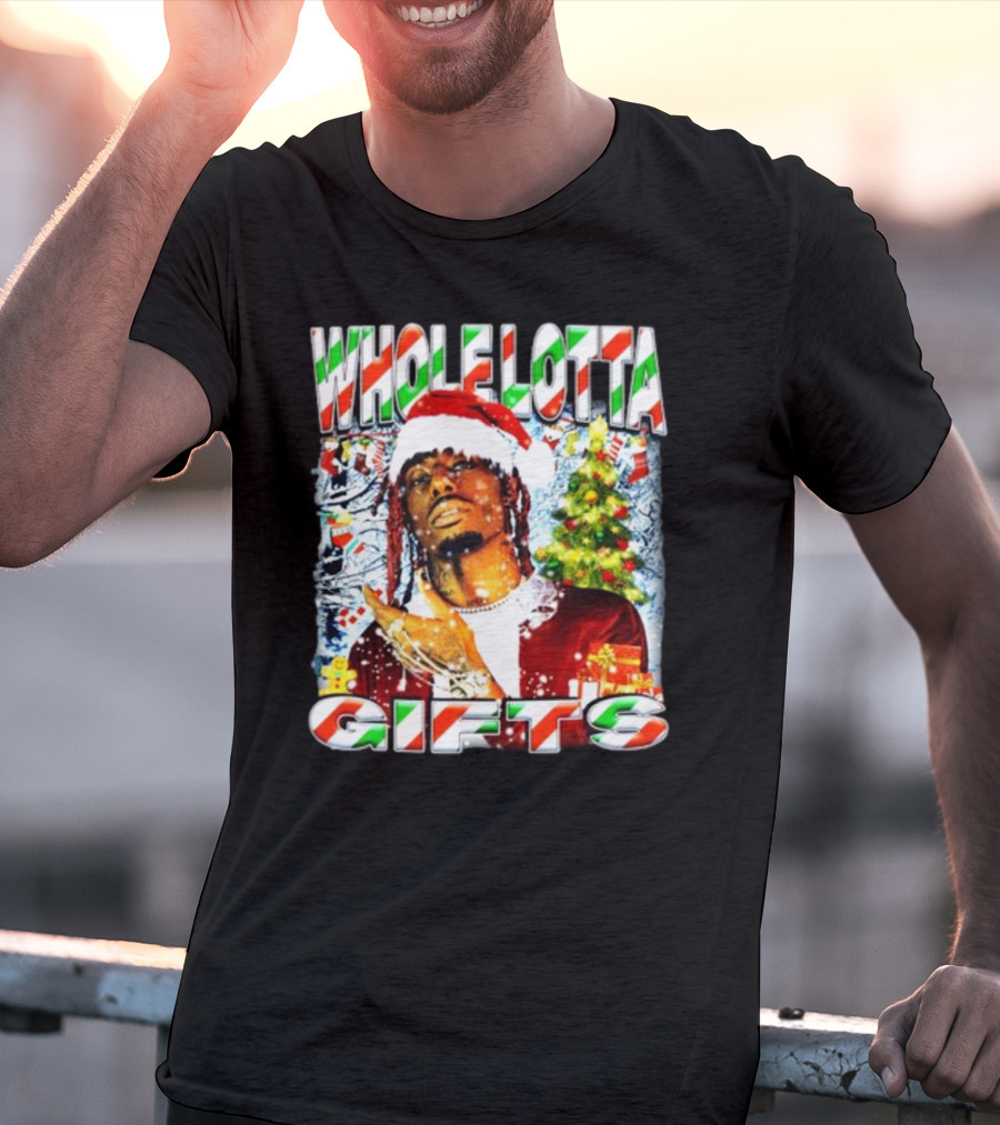 Whole Lotta Gifts Christmas Santa T-Shirt