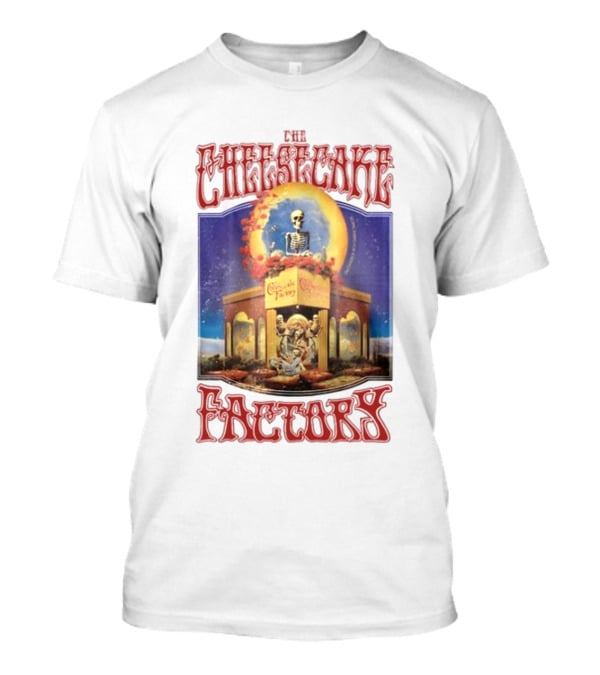Waveygoods The Cheesecake Factory Skeleton Grateful Dead T-Shirt