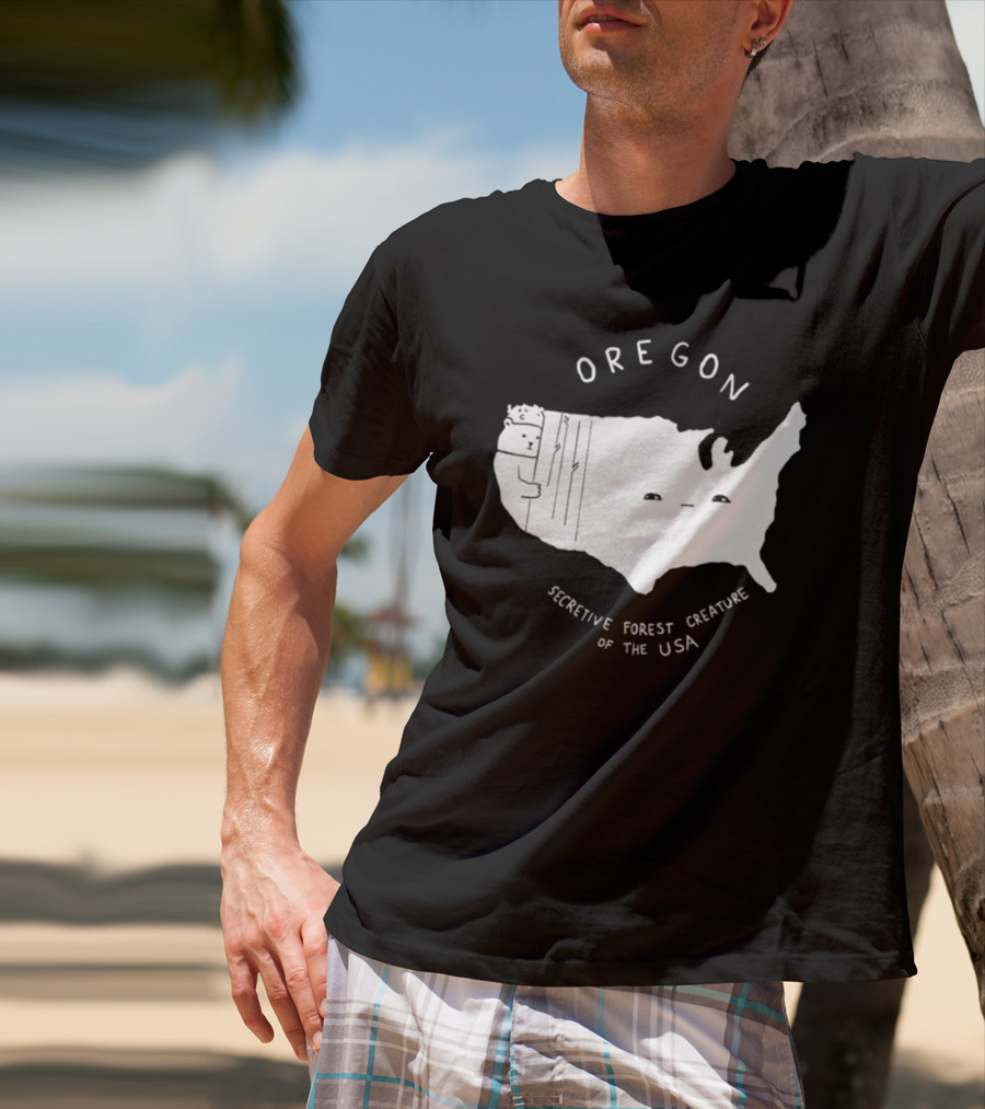 Oregon Secretive Forest Creature Of The USA Nathanwpylestrangeplanet T-Shirt