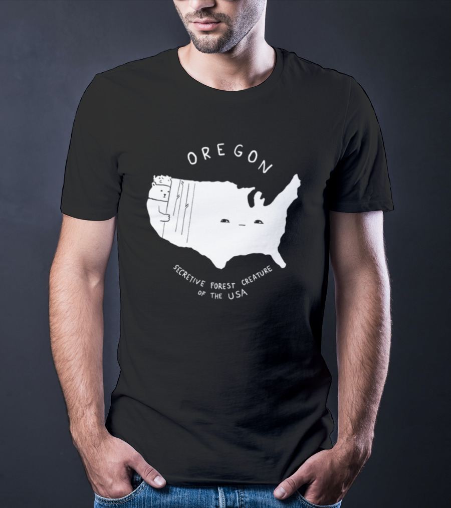 Oregon Secretive Forest Creature Of The USA Nathanwpylestrangeplanet T-Shirt