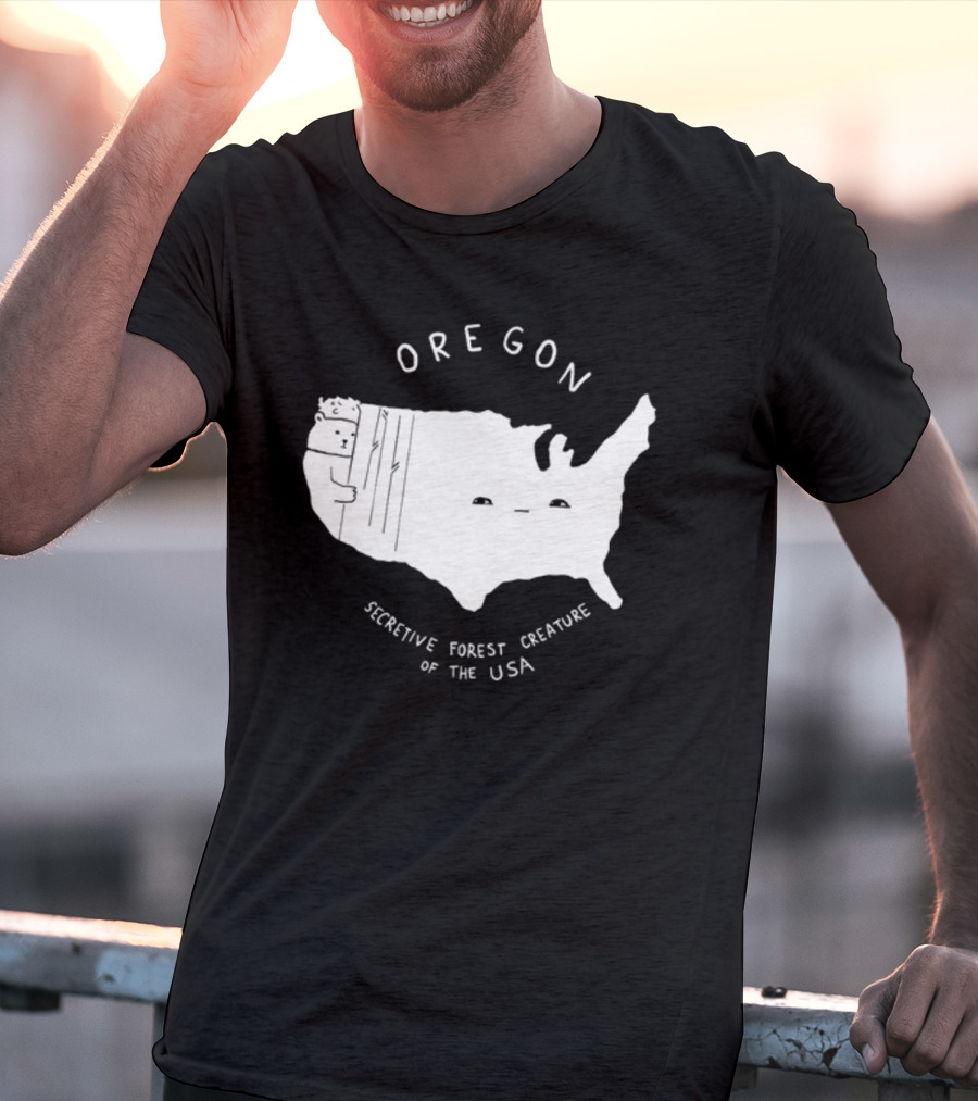 Oregon Secretive Forest Creature Of The USA Nathanwpylestrangeplanet T-Shirt