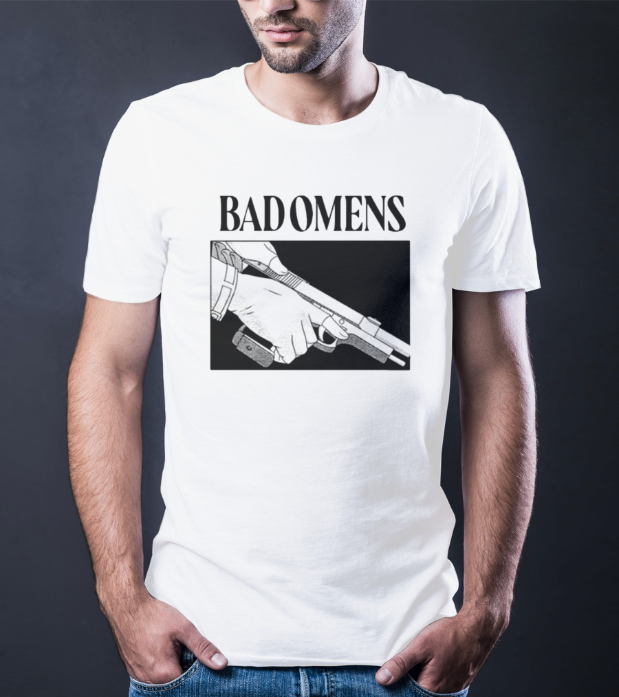 Bad Omens What's The Difference Between A God And Gun Hands Holding Gun T-Shirt