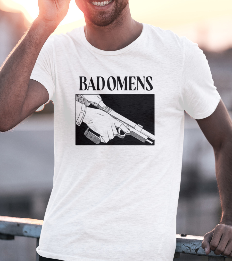 Bad Omens What's The Difference Between A God And Gun Hands Holding Gun T-Shirt