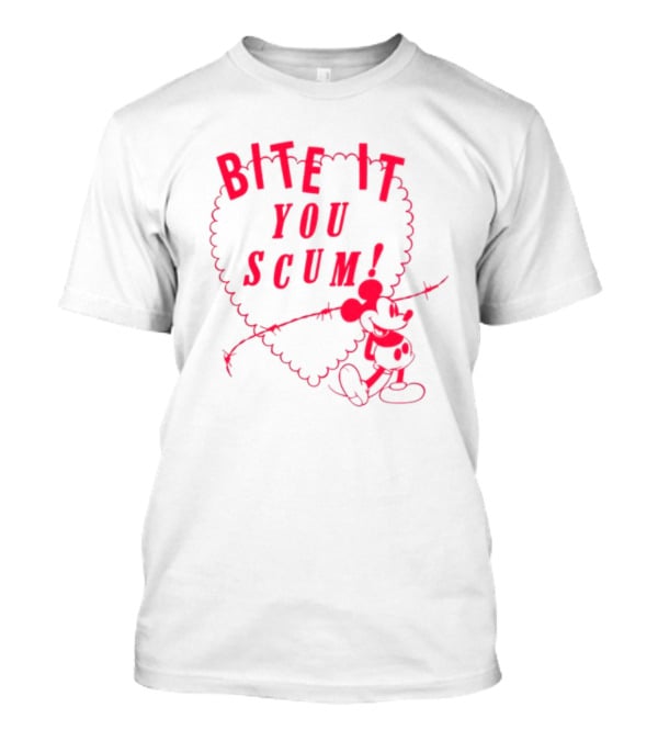 Bite It You Scum Mouse Barbed Wire T-Shirt