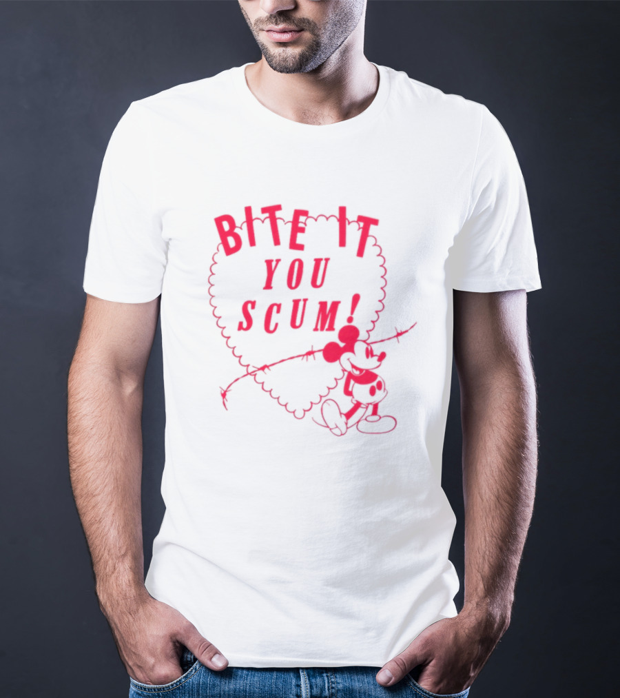 Bite It You Scum Mouse Barbed Wire T-Shirt