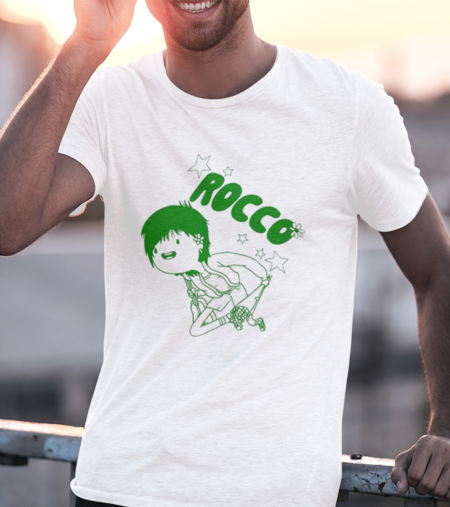 Rocco Animated Green Glow Character T-Shirt