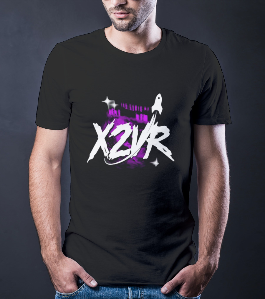 X2vr Black Purple Rocket Colosseum T-Shirt
