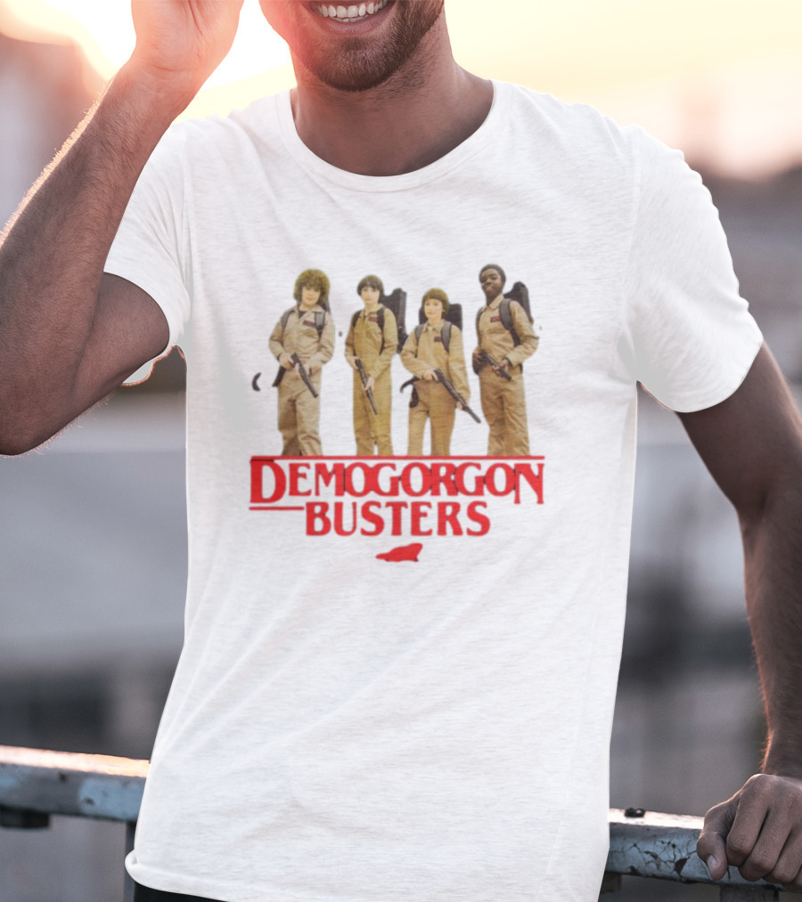 Myles Garrett Featuring Stranger Things Demogorgon Busters Ghostbusters Crossover T-Shirt