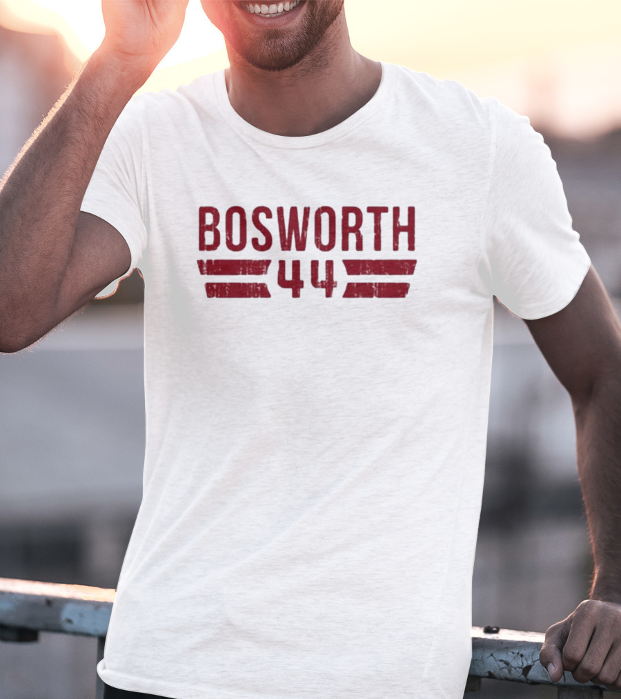 Bosworth 44 Distressed Stripes Retro Sports T-Shirt