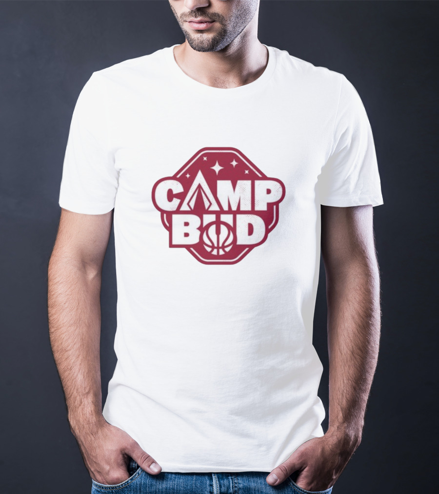 CAMP BUD Basketball Tent And Stars T-Shirt