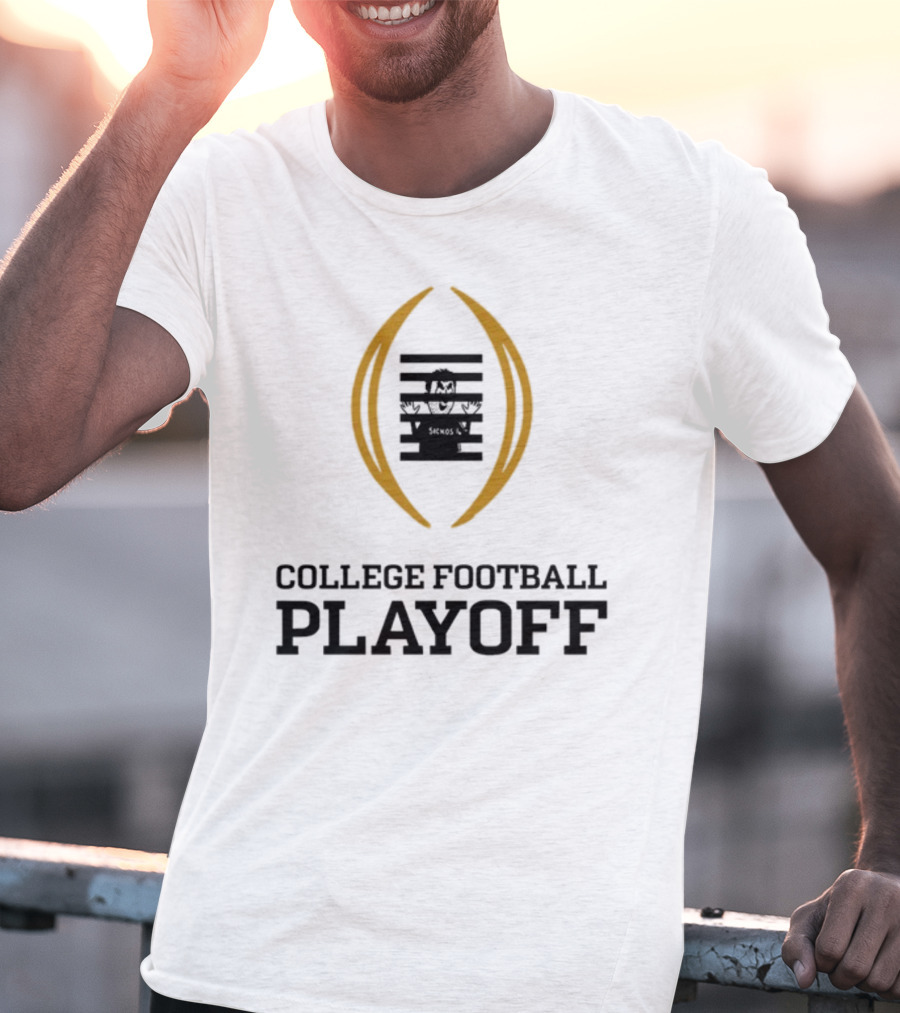 Prison College Football Playoff Behind Bars Concept T-Shirt
