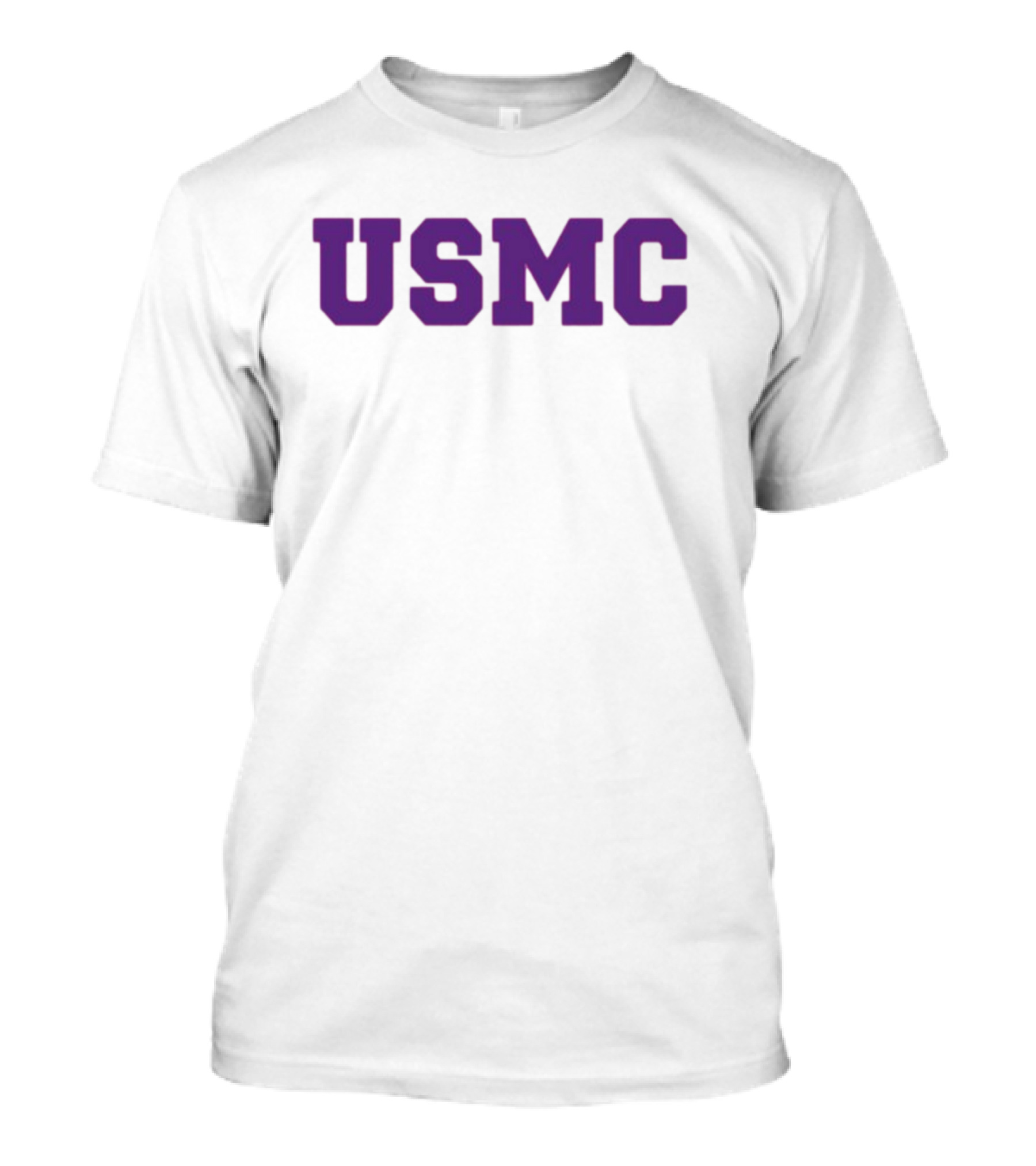 James Carville USMC Purple Bold Letters T-Shirt