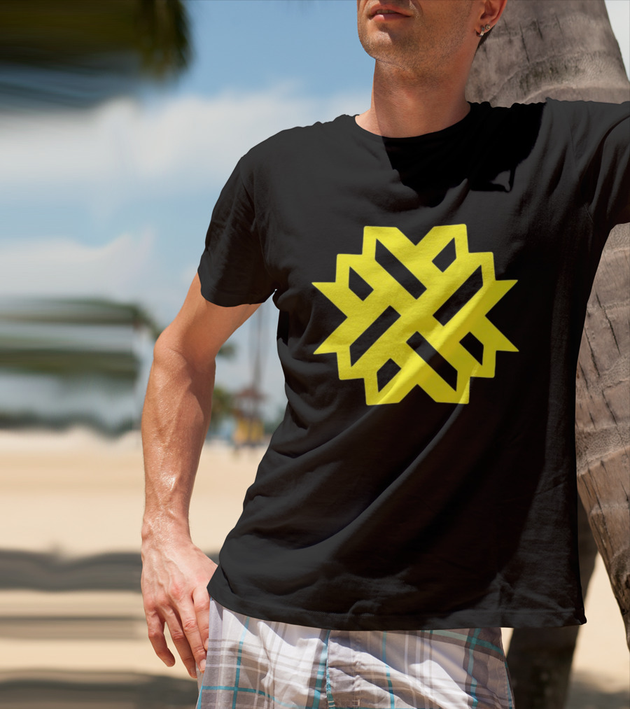 Naturewalkstudio Geometric Yellow Emblem T-Shirt