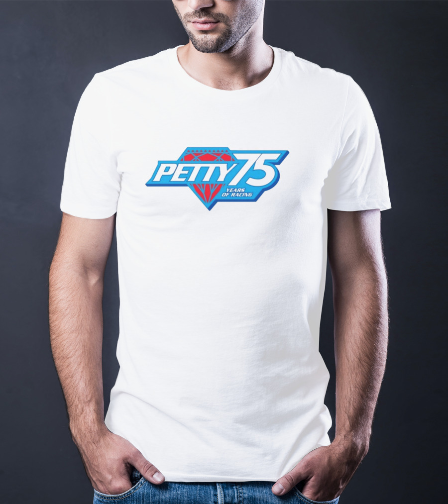 Petty 75 Years Of Racing Diamond T-Shirt