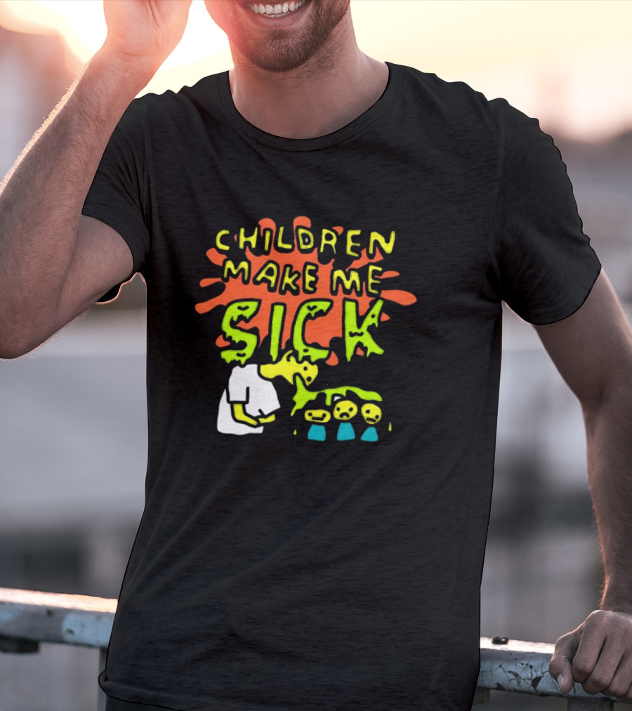 CHILDREN MAKE ME SICK Comic T-Shirt