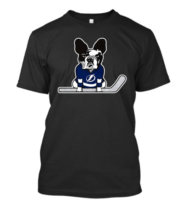 Tampa Bay Lightning Bulldog Hockey Silver Stick T-Shirt