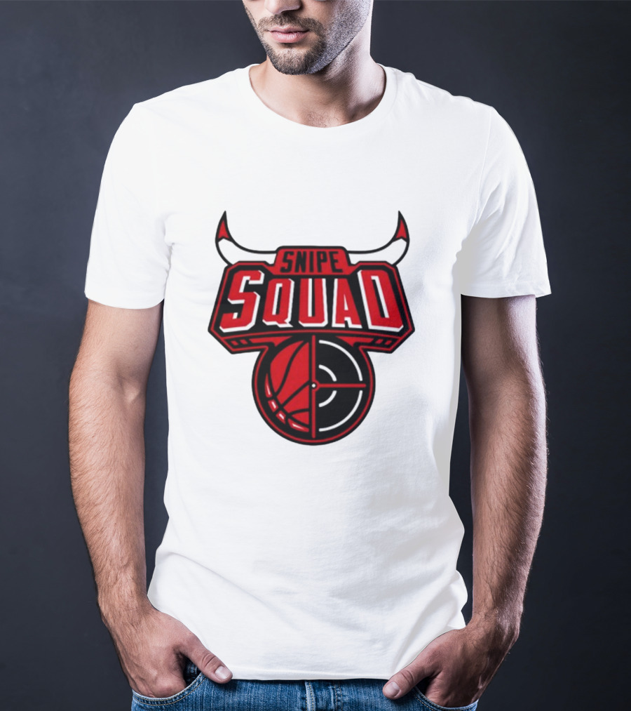 Snipe Squad Bulls Basketball Target T-Shirt