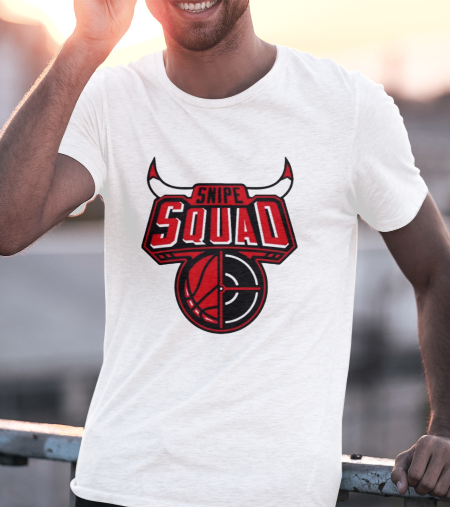 Snipe Squad Bulls Basketball Target T-Shirt