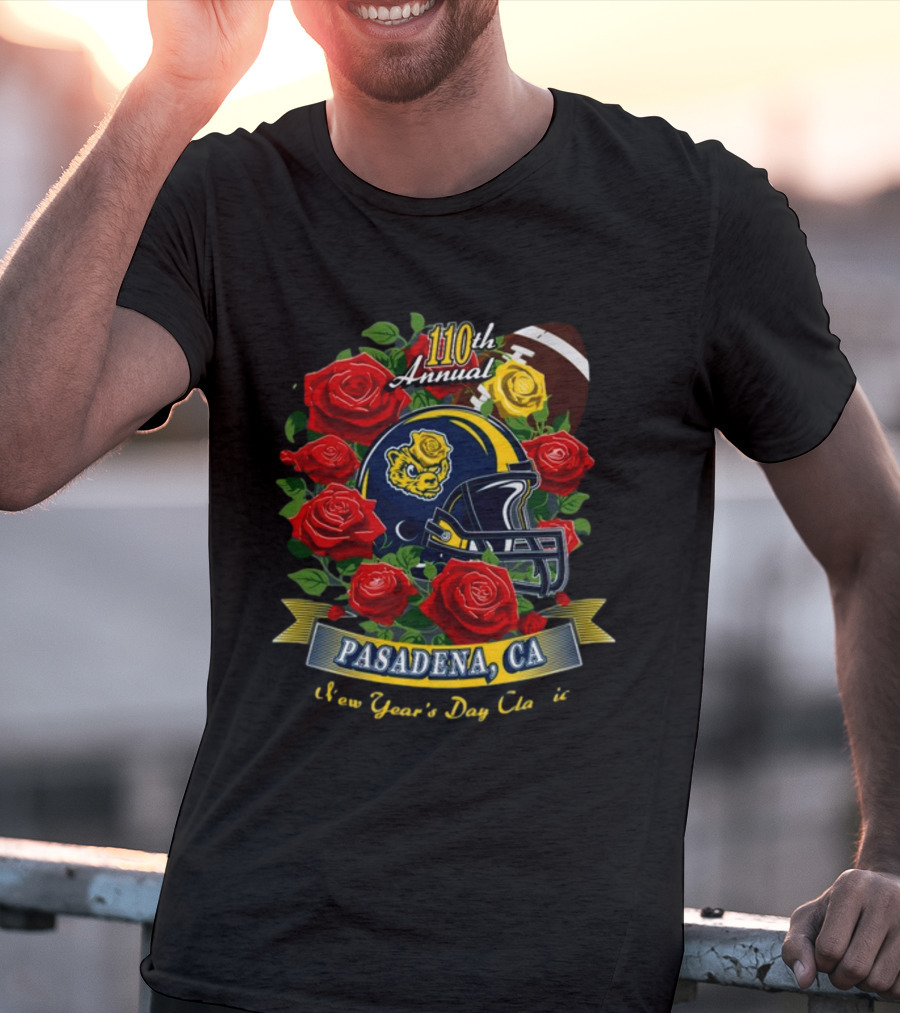 110th Annual Pasadena CA New Year's Day Football Roses T-Shirt