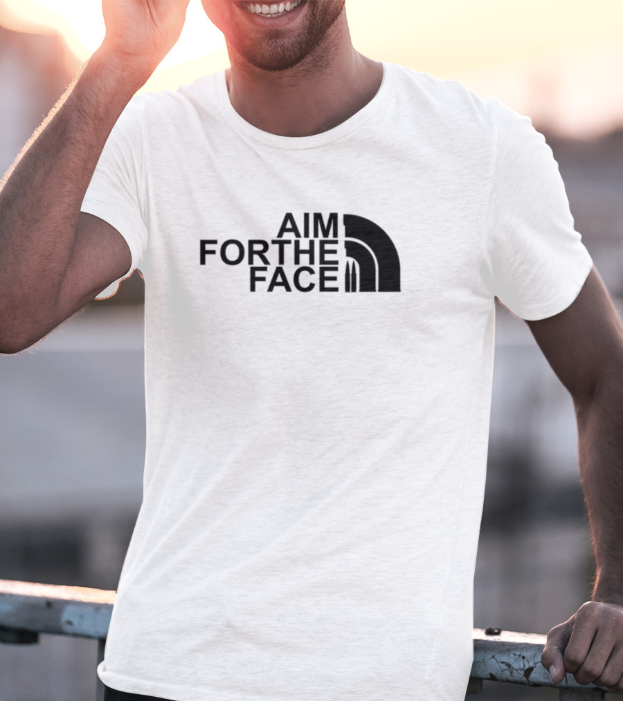 Mid Night Platoon Aim For The Face Bullet Inspired Arch T-Shirt