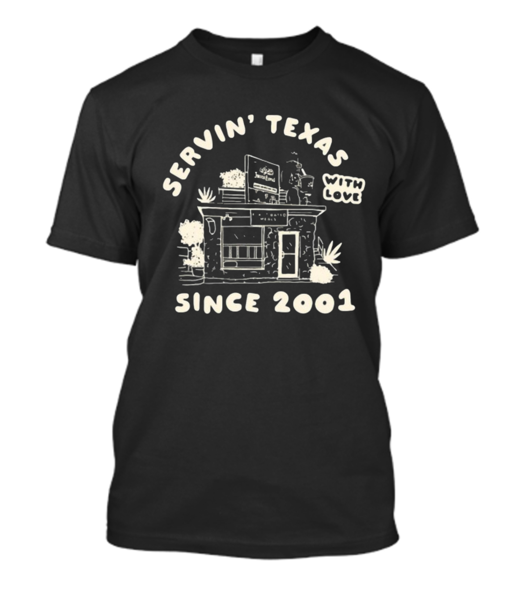 Servin' Texas With Love Jameson Since 2001 Rustic House T-Shirt