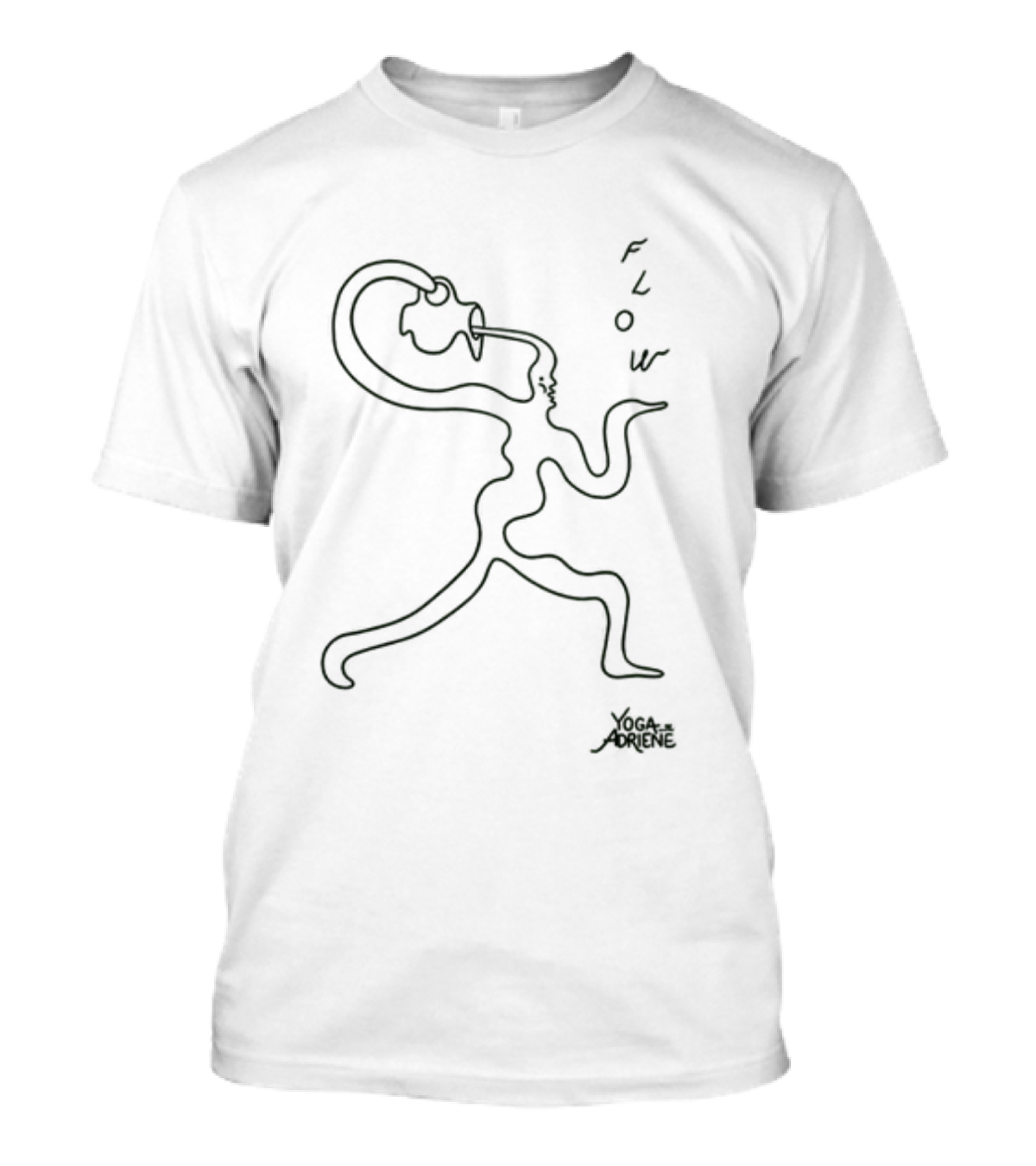 Flow Yoga Adriene By Eva Claycomb T-Shirt