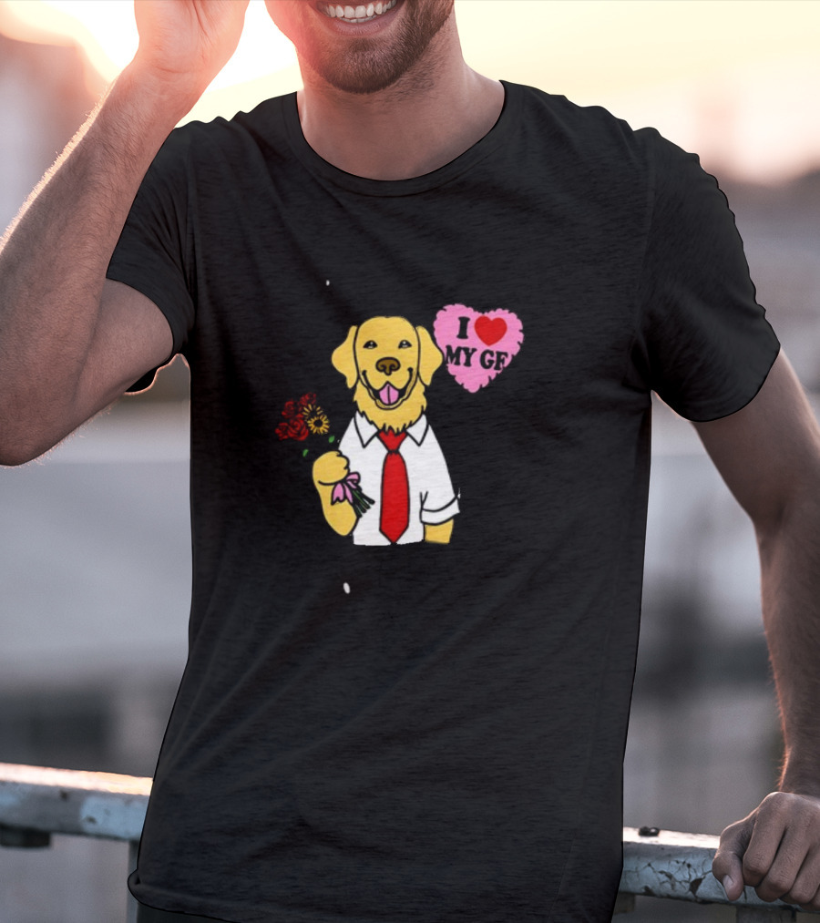 SORRY I HAVE A GOLDEN RETRIEVER BOYFRIEND I LOVE MY GF T-Shirt